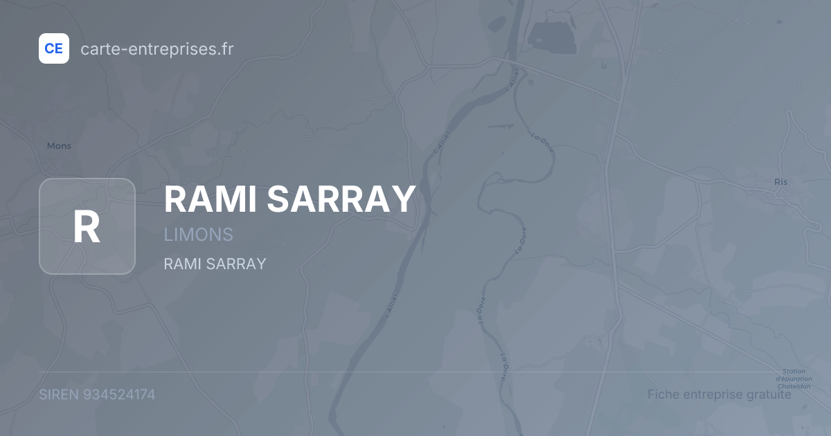 RAMI SARRAY — 934524174 — fiche entreprise