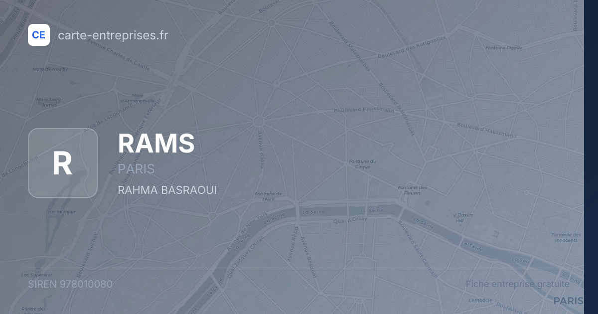 RAMS — 978010080 — fiche entreprise