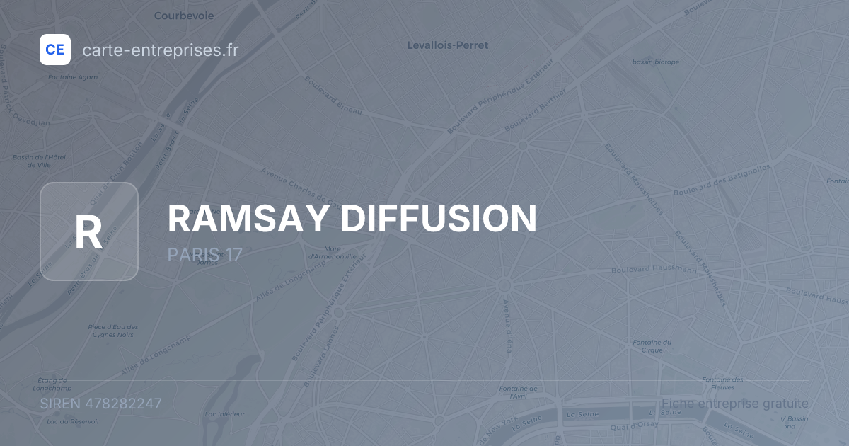 RAMSAY DIFFUSION — 478282247 — fiche entreprise