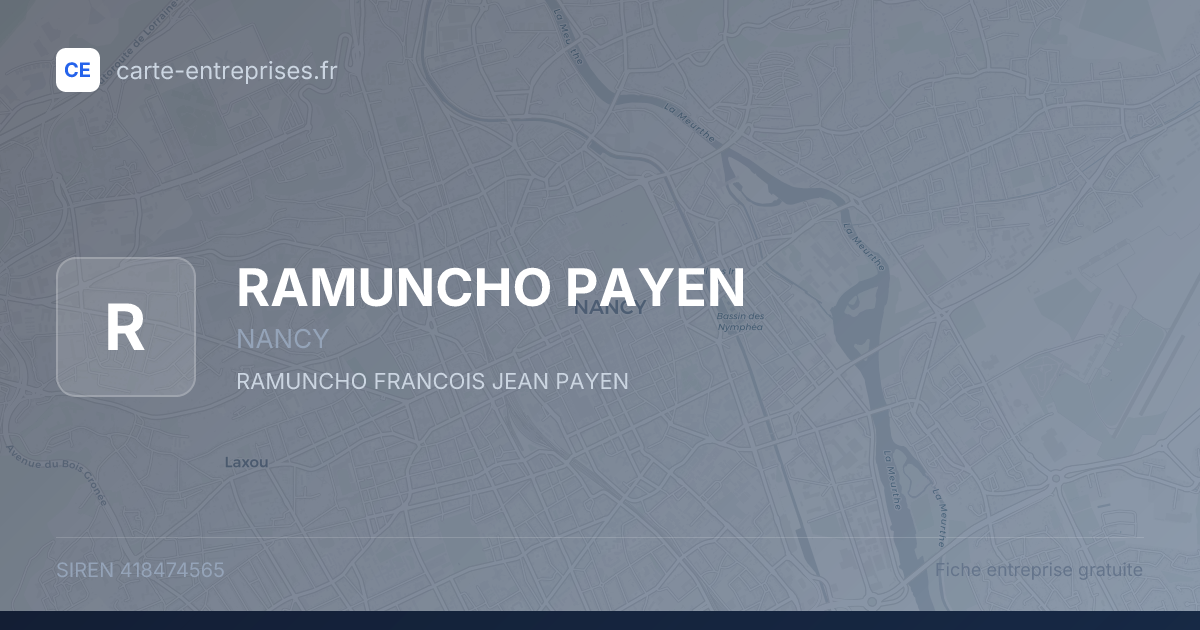 RAMUNCHO PAYEN — 418474565 — fiche entreprise