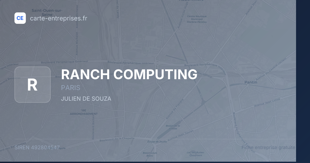 RANCH COMPUTING — 492804547 — fiche entreprise