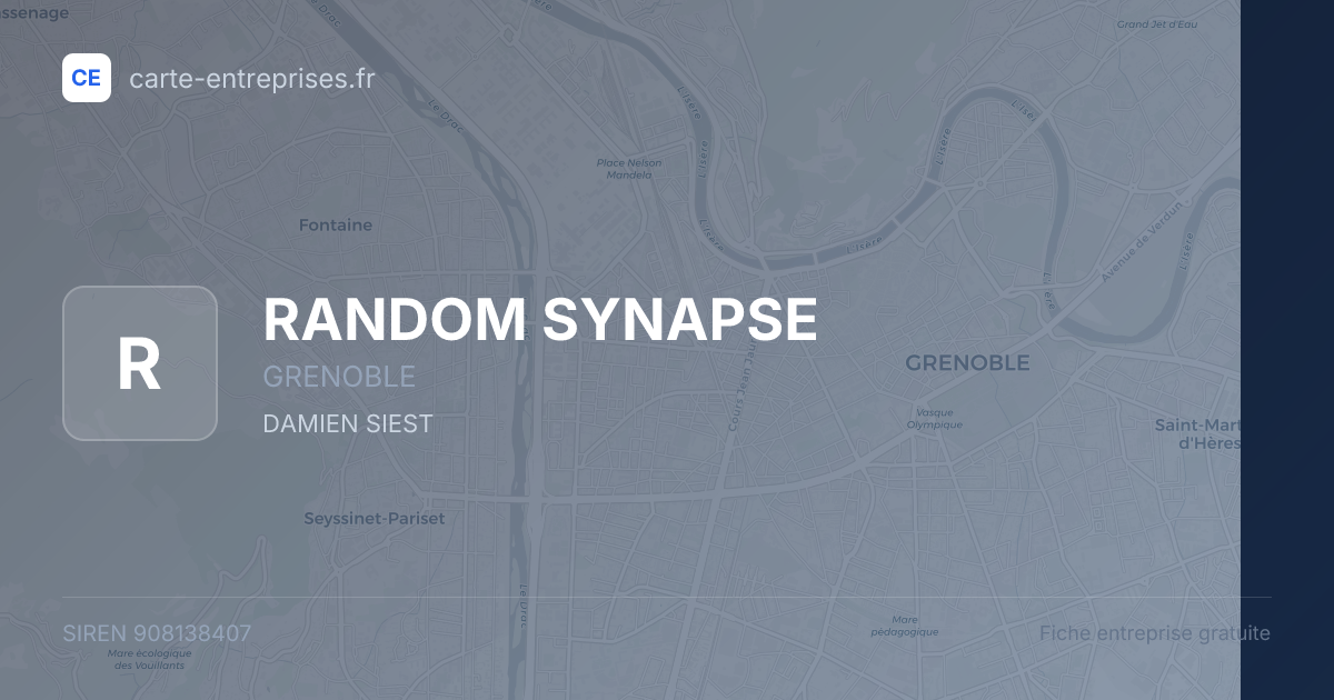 RANDOM SYNAPSE — 908138407 — fiche entreprise