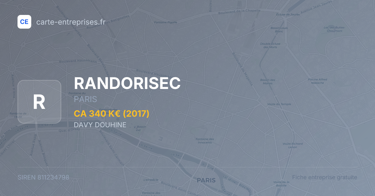 RANDORISEC — 811234798 — fiche entreprise