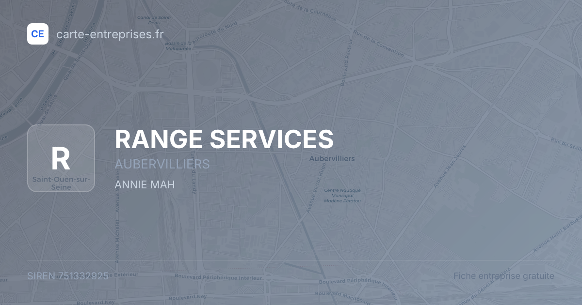 RANGE SERVICES — 751332925 — fiche entreprise