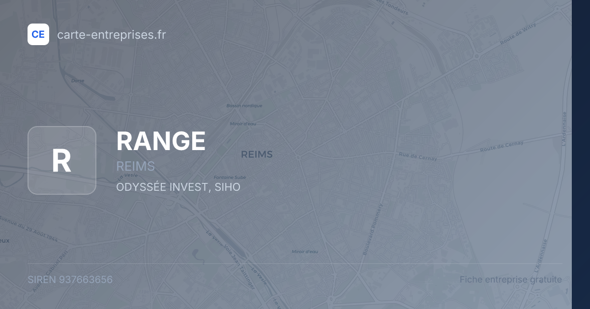 RANGE — 937663656 — fiche entreprise