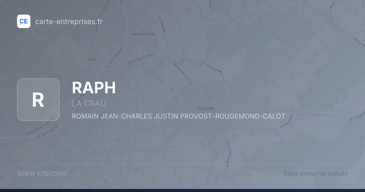 RAPH — 101972990 — fiche entreprise