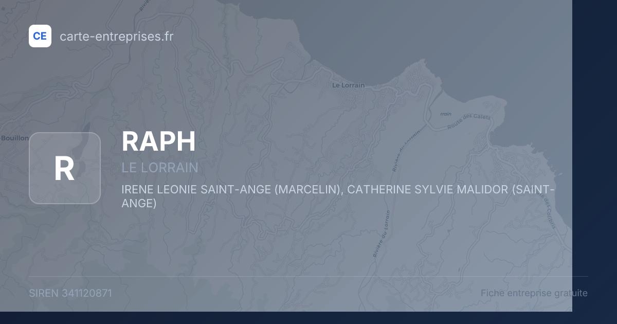 RAPH — 341120871 — fiche entreprise