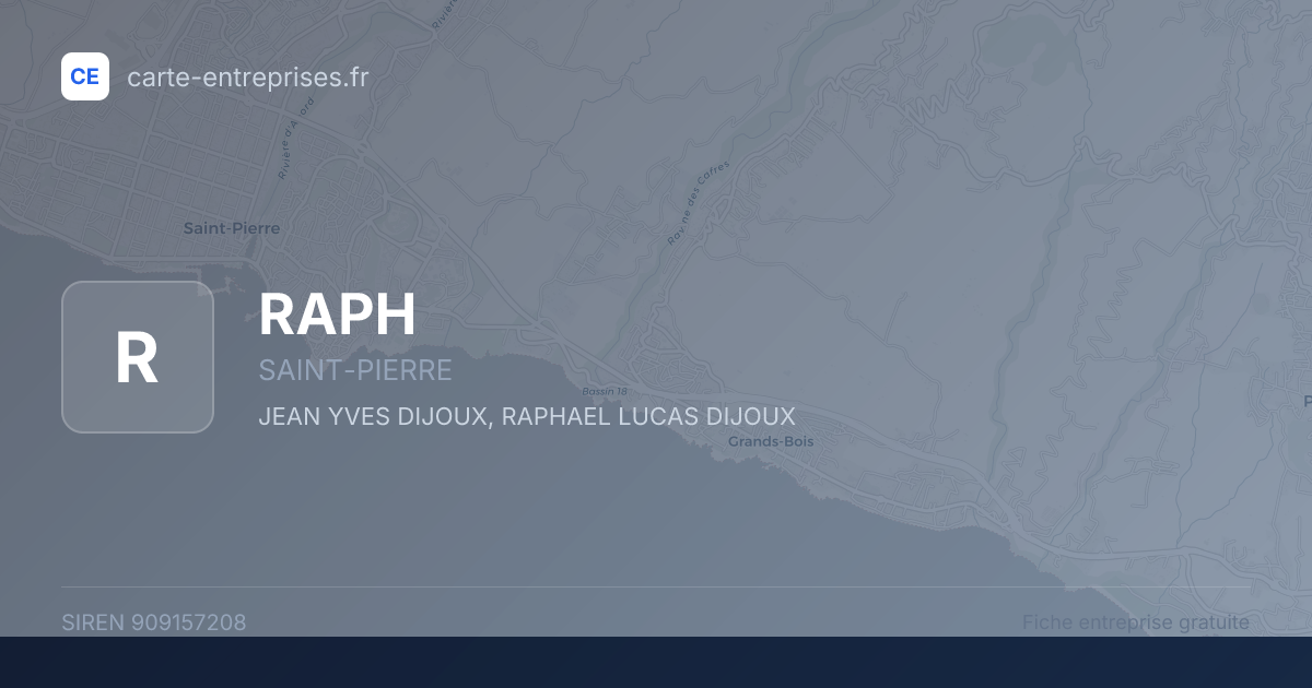 RAPH — 909157208 — fiche entreprise