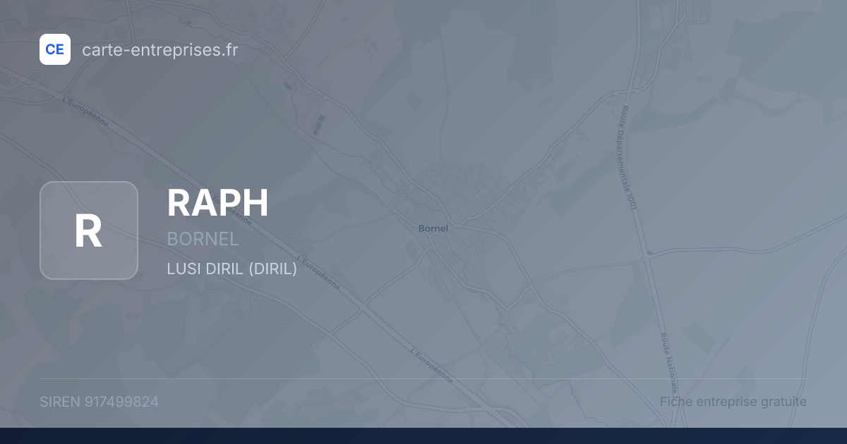 RAPH — 917499824 — fiche entreprise