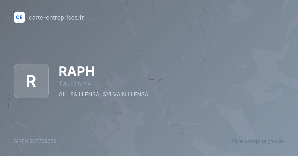 RAPH — 937739779 — fiche entreprise