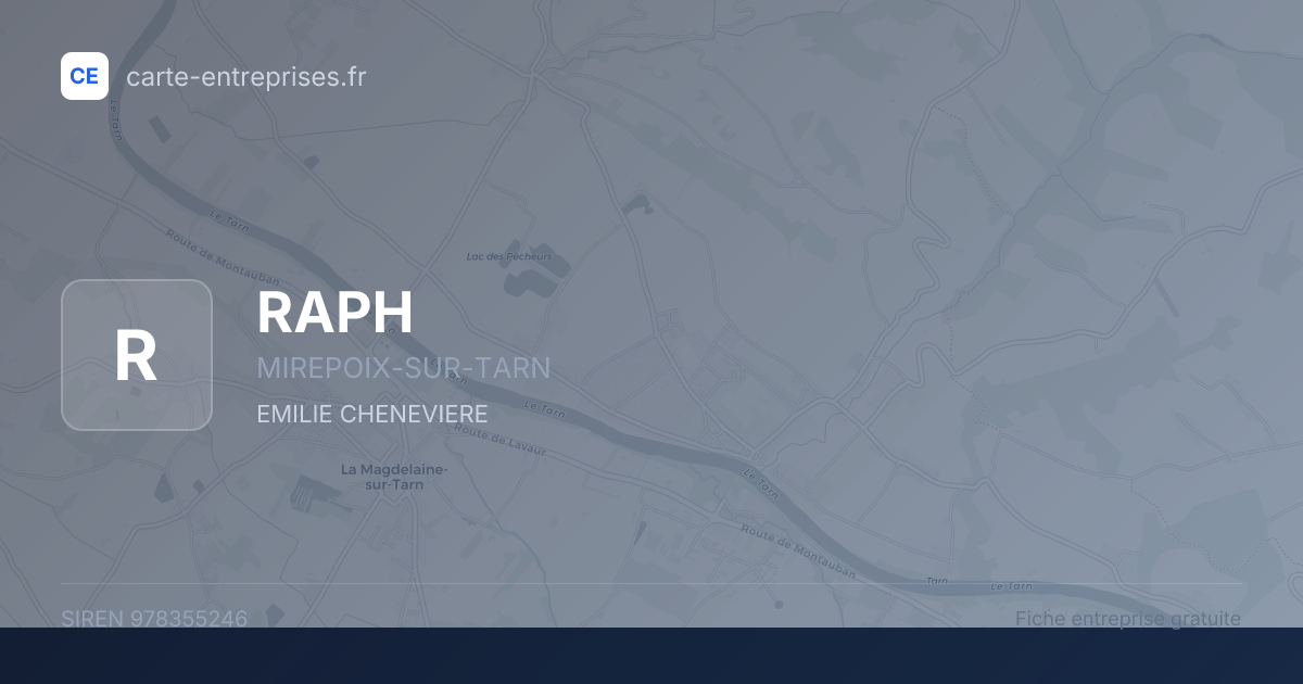 RAPH — 978355246 — fiche entreprise