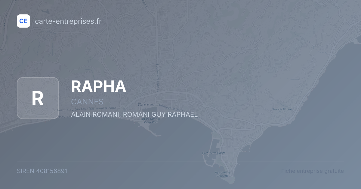 RAPHA — 408156891 — fiche entreprise