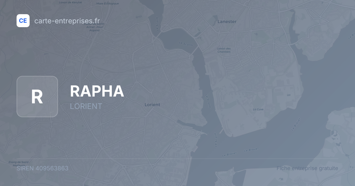 RAPHA — 409563863 — fiche entreprise