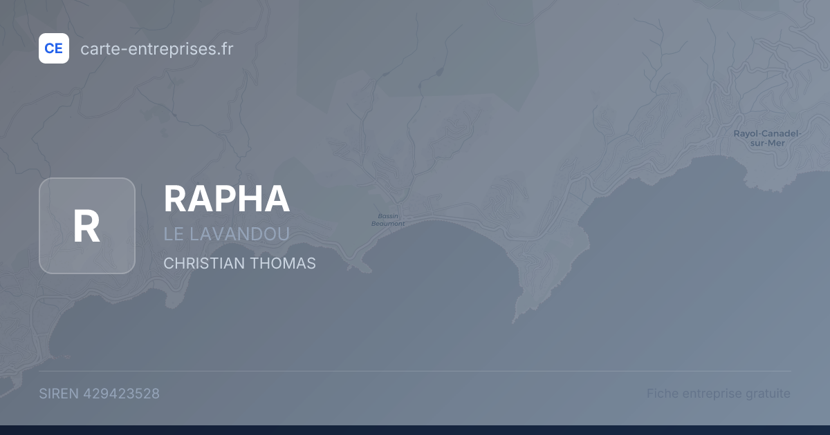 RAPHA — 429423528 — fiche entreprise