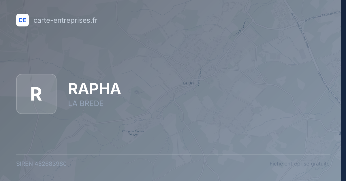 RAPHA — 452683980 — fiche entreprise