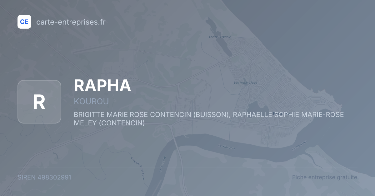 RAPHA — 498302991 — fiche entreprise