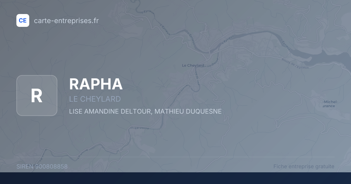 RAPHA — 900808858 — fiche entreprise
