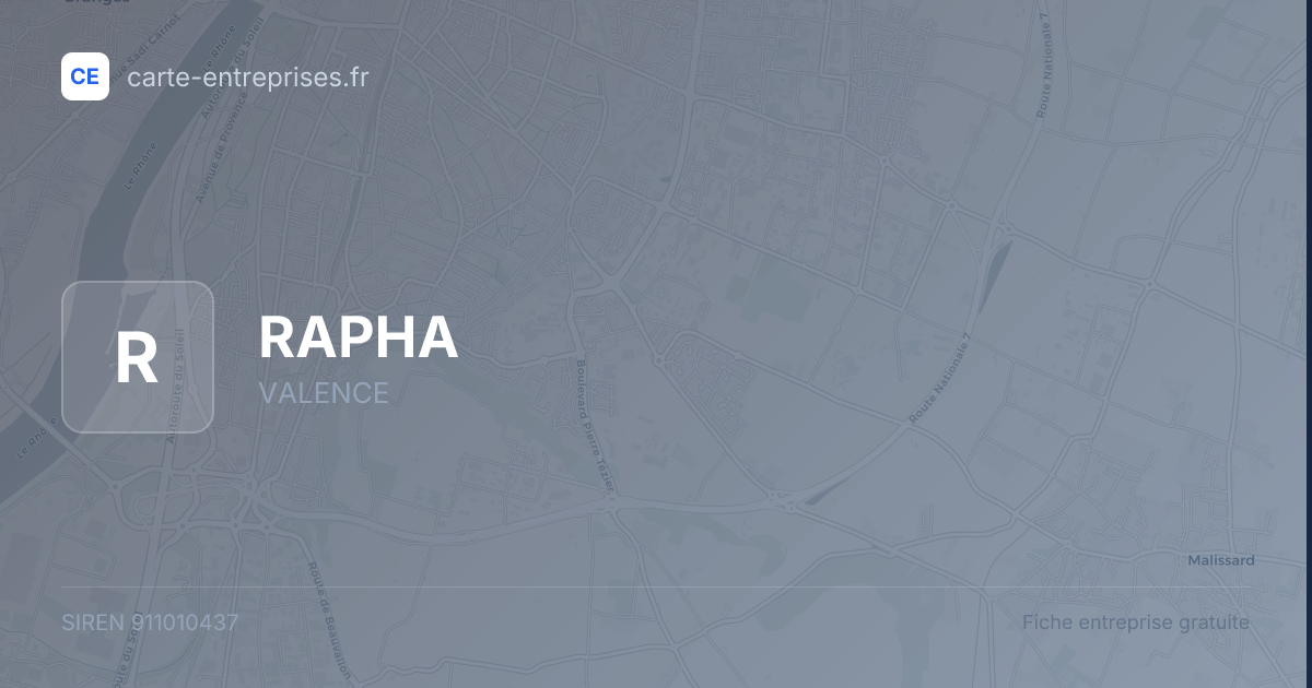 RAPHA — 911010437 — fiche entreprise
