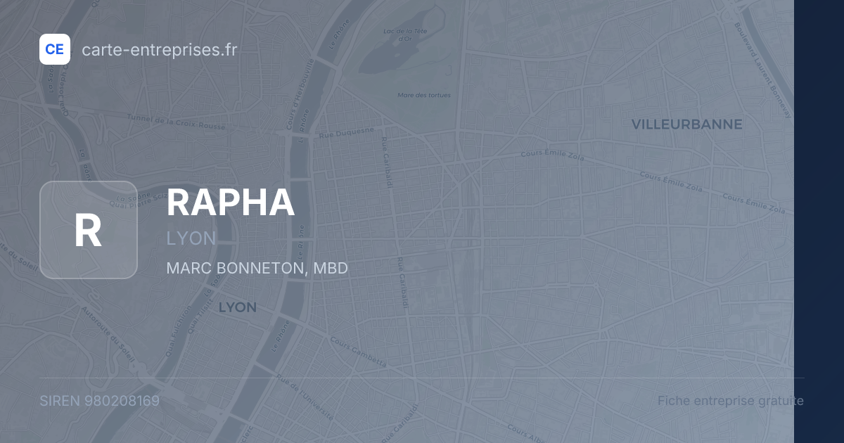 RAPHA — 980208169 — fiche entreprise