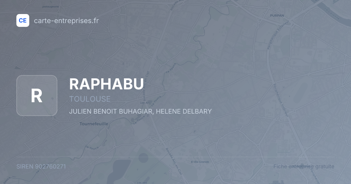 RAPHABU — 902760271 — fiche entreprise