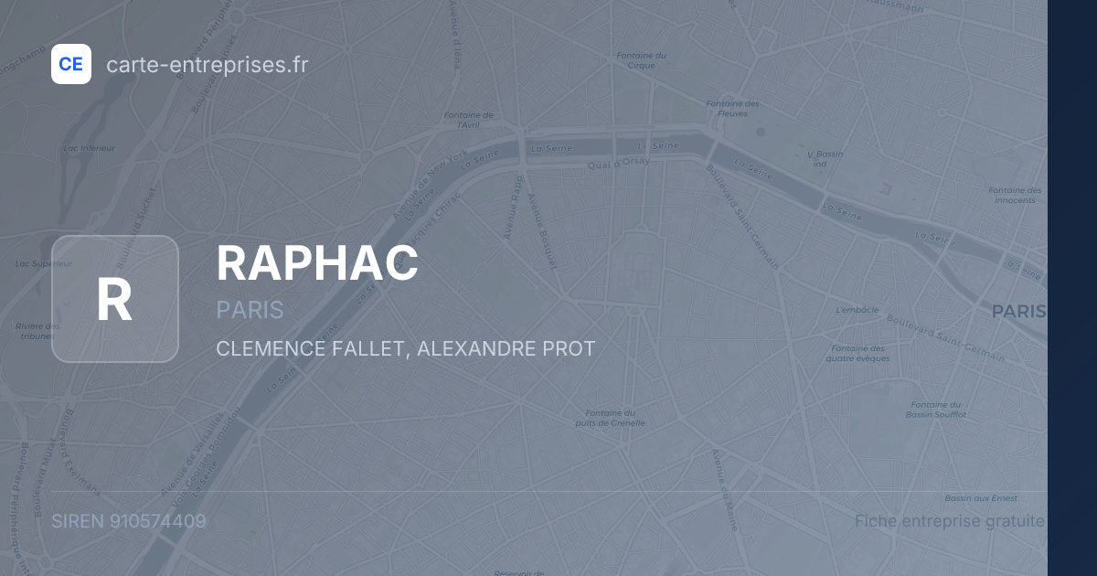 RAPHAC — 910574409 — fiche entreprise