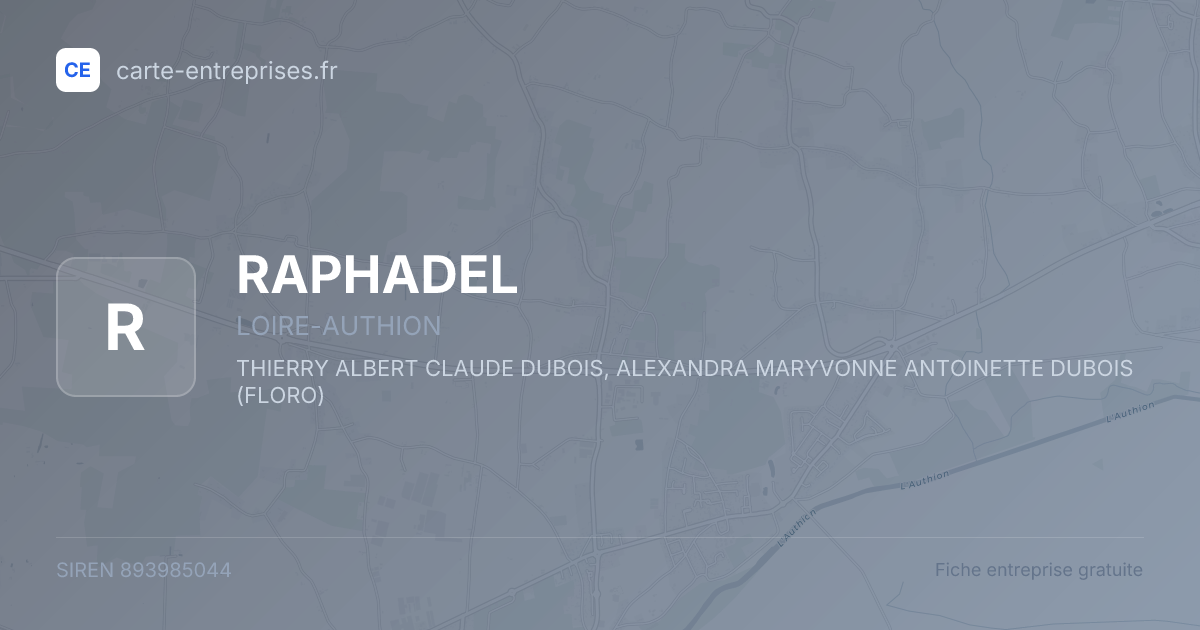 RAPHADEL — 893985044 — fiche entreprise