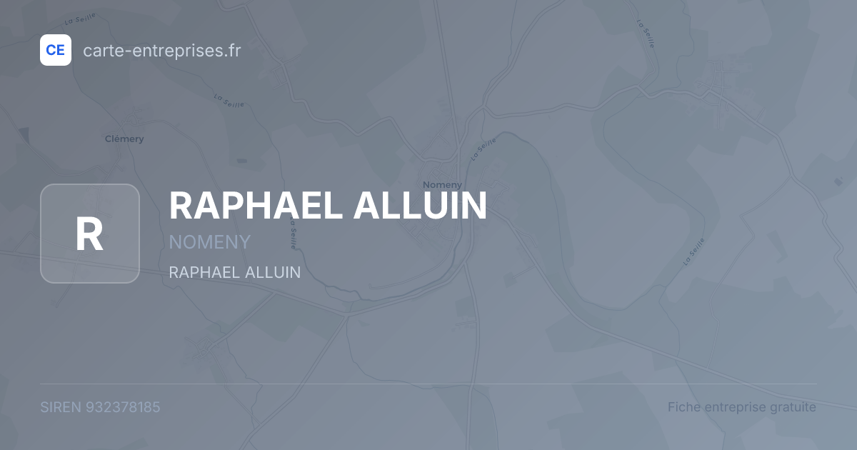 RAPHAEL ALLUIN — 932378185 — fiche entreprise