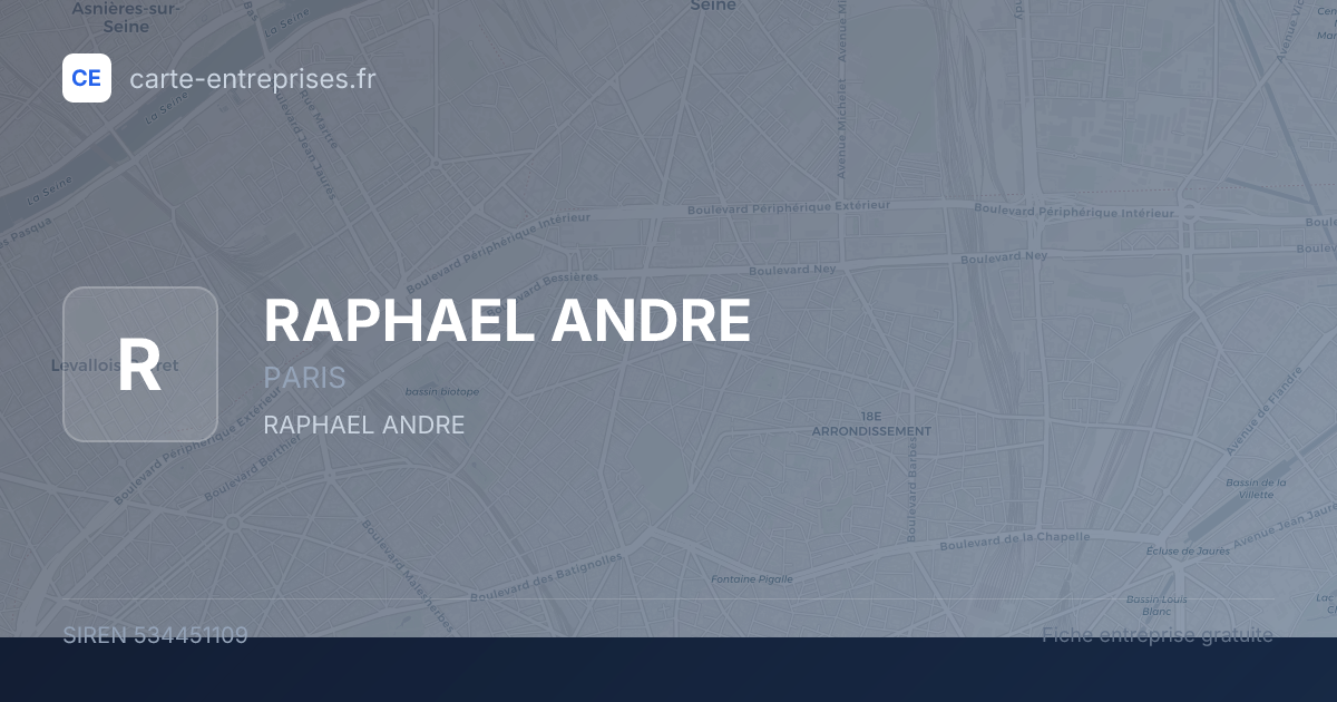 RAPHAEL ANDRE — 534451109 — fiche entreprise