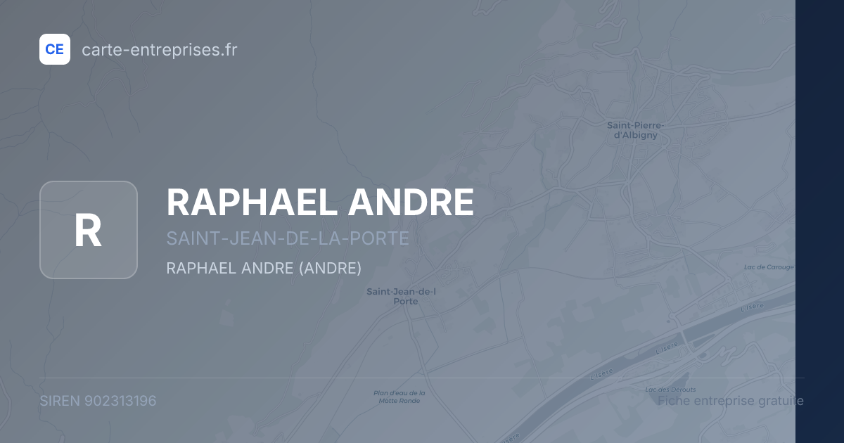 RAPHAEL ANDRE — 902313196 — fiche entreprise