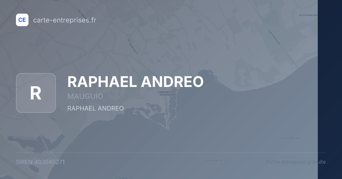 RAPHAEL ANDREO — 403045271 — fiche entreprise