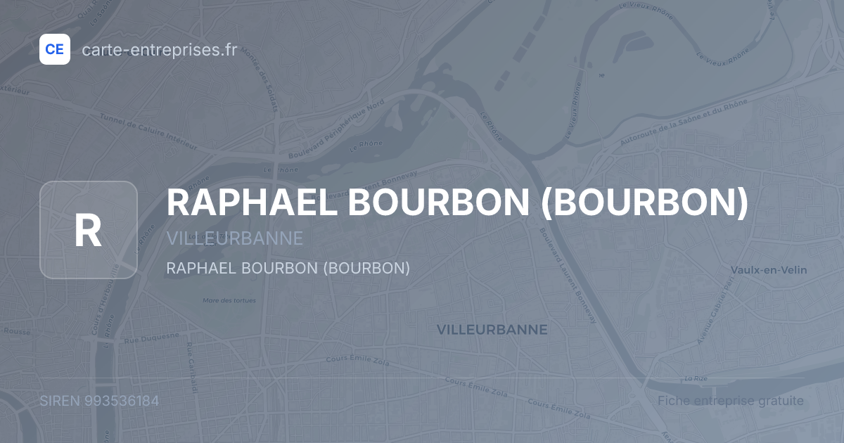RAPHAEL BOURBON (BOURBON) — 993536184 — fiche entreprise
