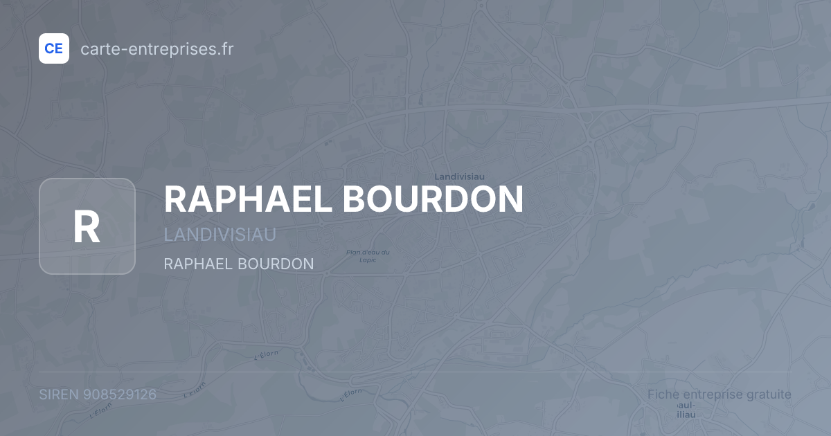 RAPHAEL BOURDON — 908529126 — fiche entreprise