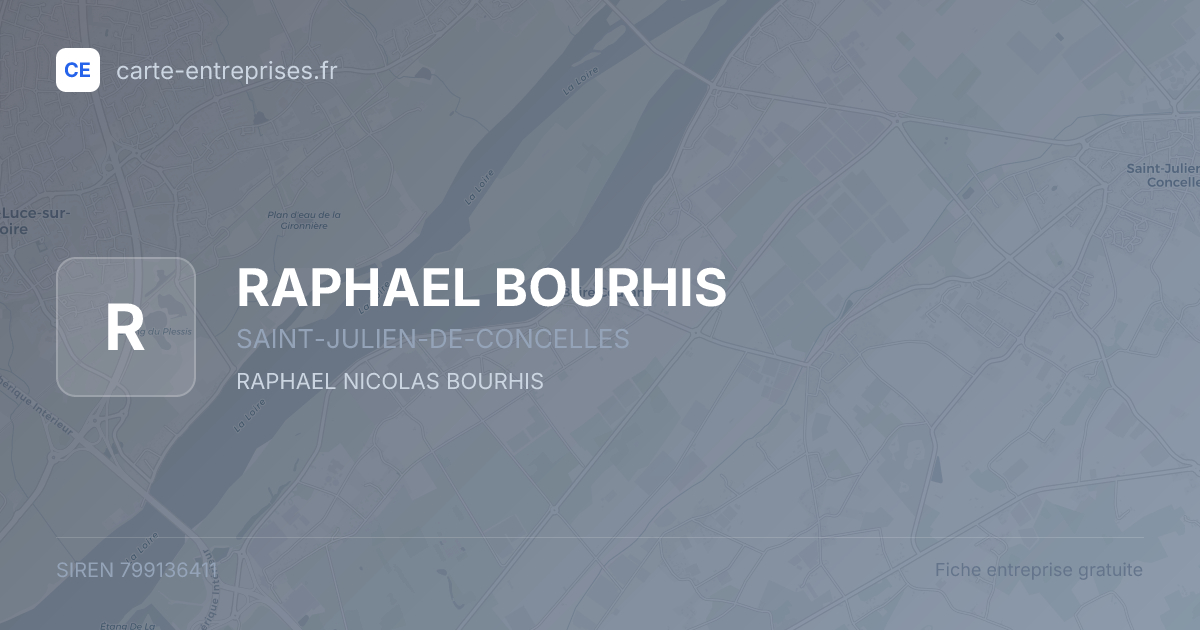 RAPHAEL BOURHIS — 799136411 — fiche entreprise