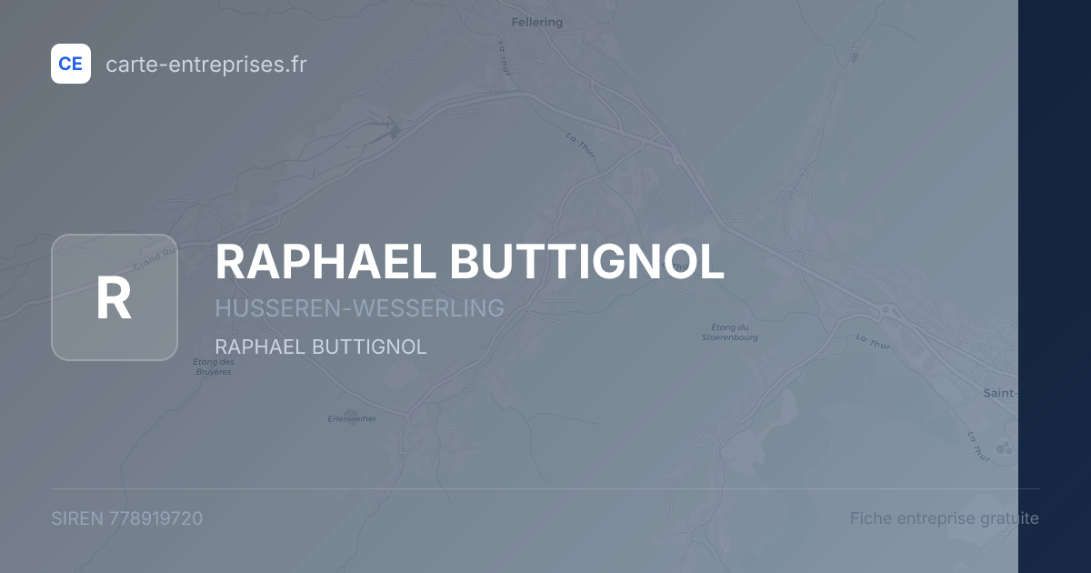 RAPHAEL BUTTIGNOL — 778919720 — fiche entreprise