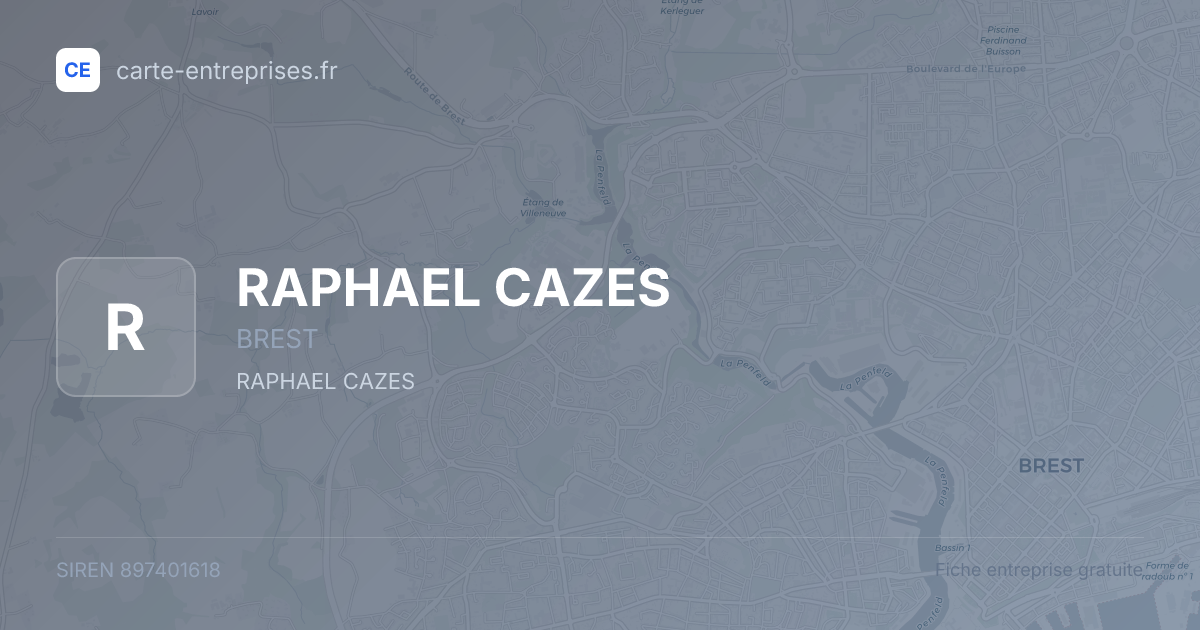 RAPHAEL CAZES — 897401618 — fiche entreprise