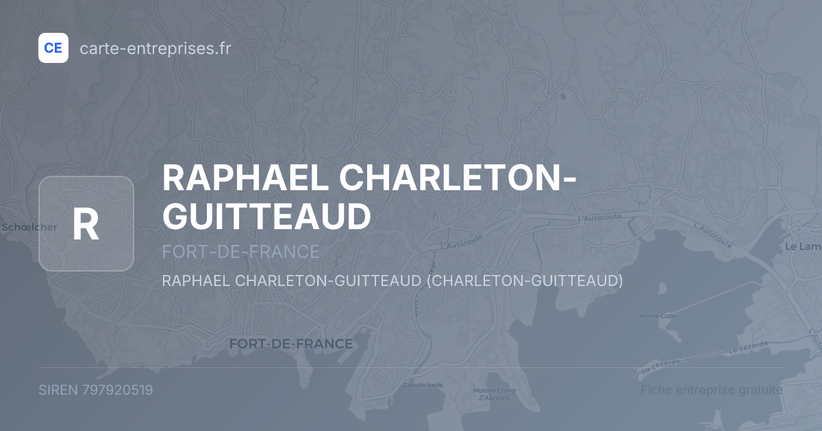 RAPHAEL CHARLETON-GUITTEAUD — 797920519 — fiche entreprise