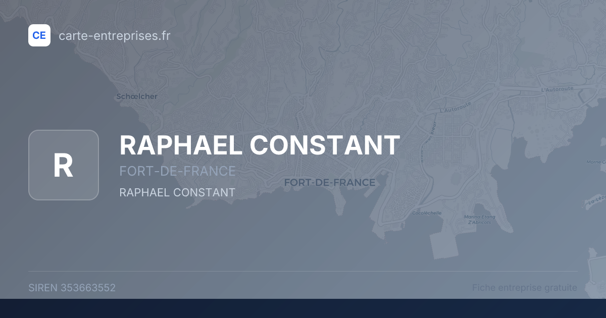 RAPHAEL CONSTANT — 353663552 — fiche entreprise