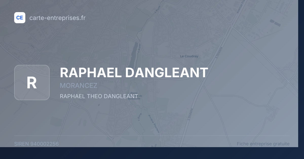 RAPHAEL DANGLEANT — 940002256 — fiche entreprise