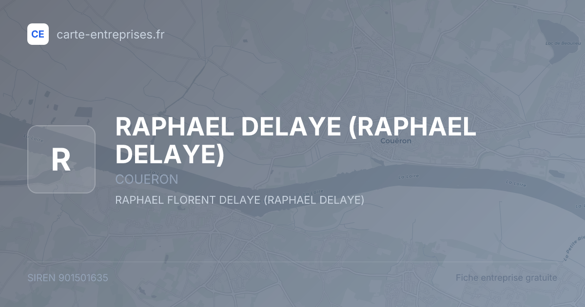 RAPHAEL DELAYE — 901501635 — fiche entreprise
