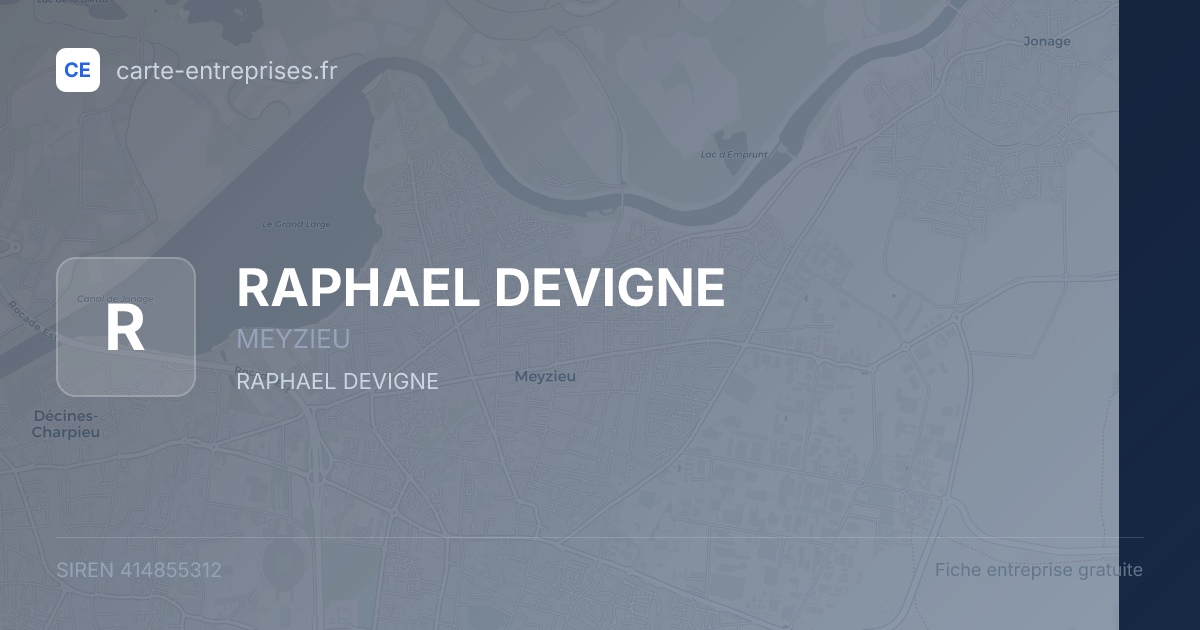RAPHAEL DEVIGNE — 414855312 — fiche entreprise