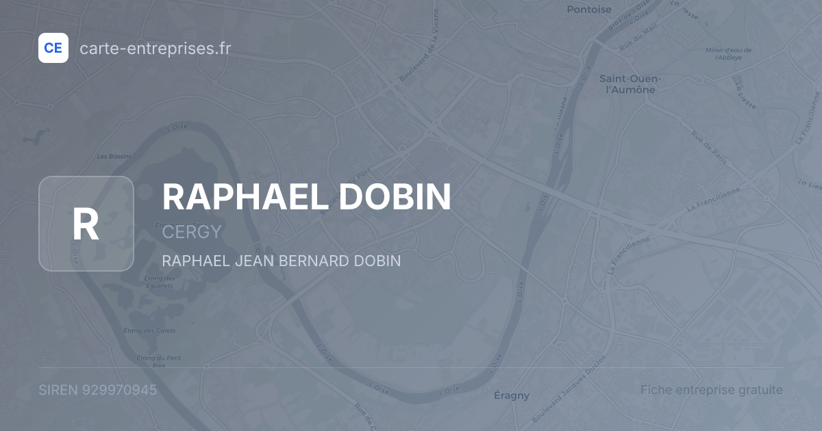 RAPHAEL DOBIN — 929970945 — fiche entreprise