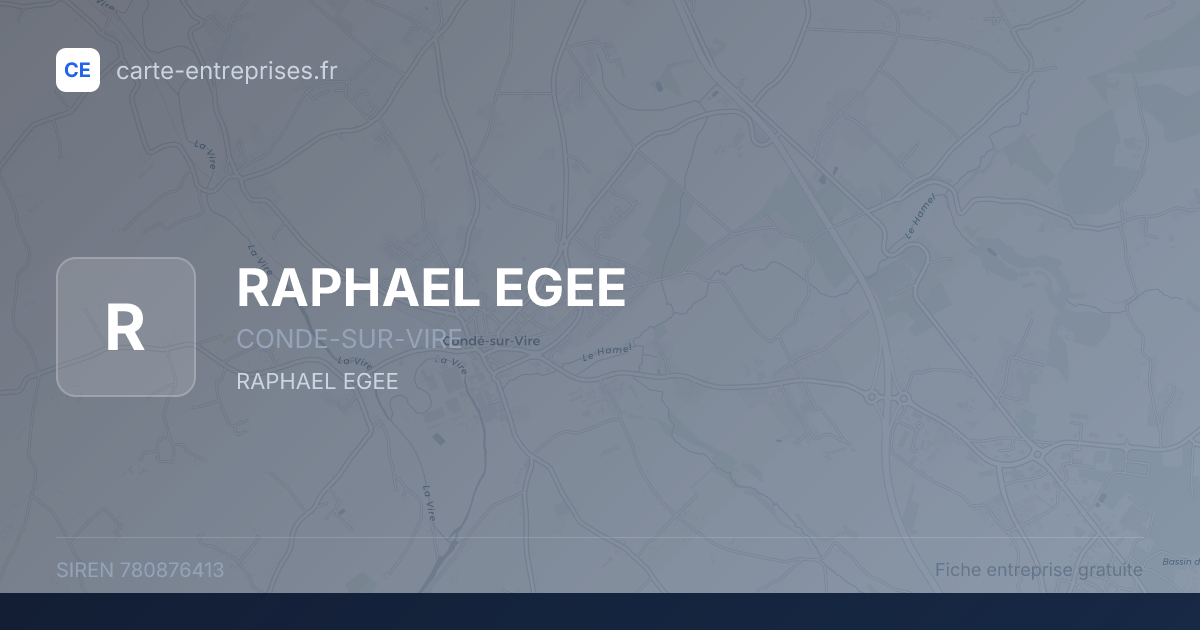 RAPHAEL EGEE — 780876413 — fiche entreprise