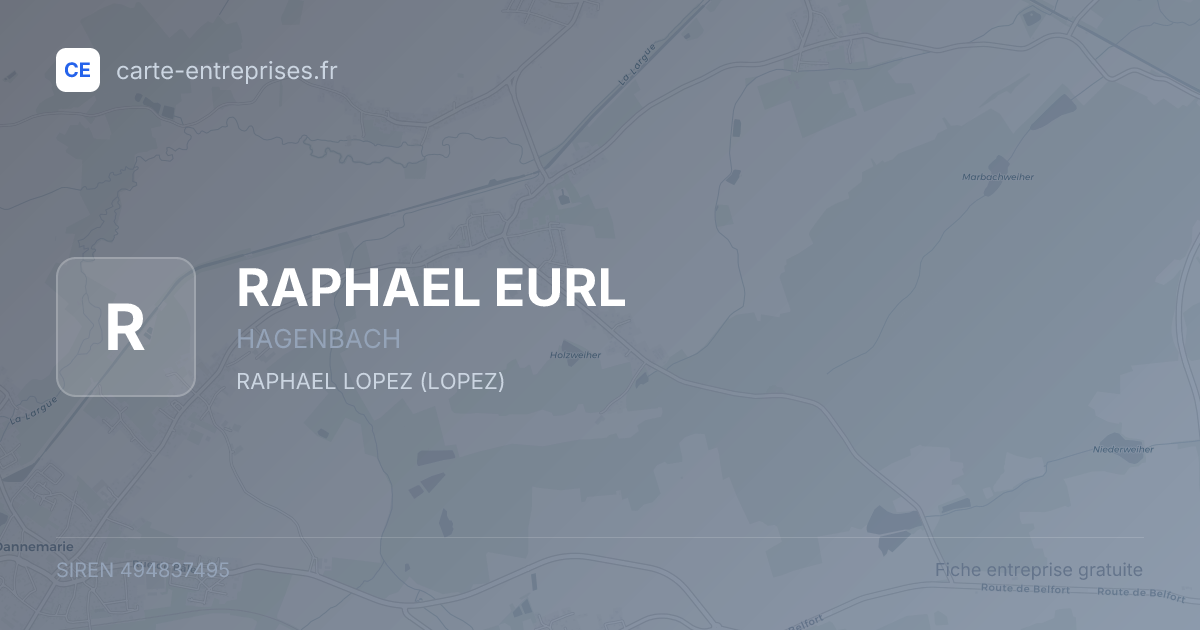 RAPHAEL EURL — 494837495 — fiche entreprise