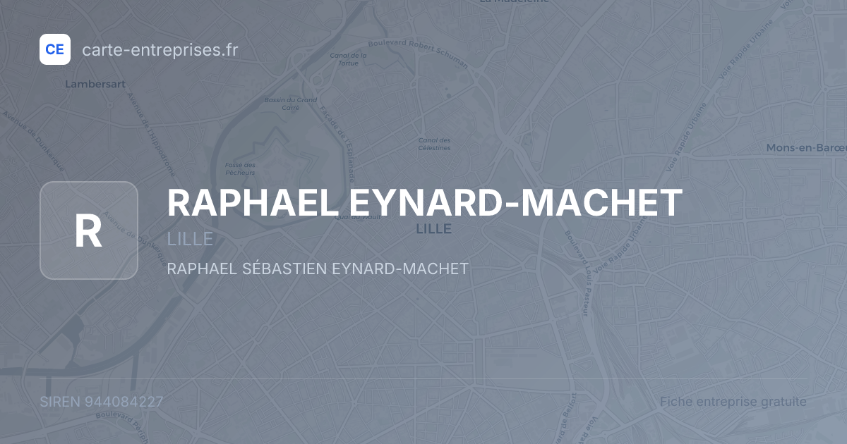 RAPHAEL EYNARD-MACHET — 944084227 — fiche entreprise