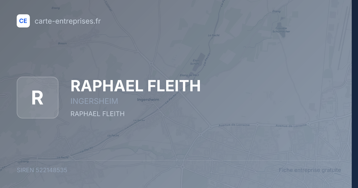 RAPHAEL FLEITH — 522148535 — fiche entreprise