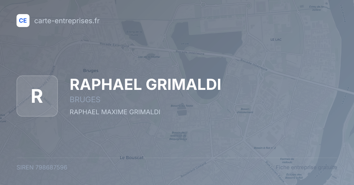 RAPHAEL GRIMALDI — 798687596 — fiche entreprise