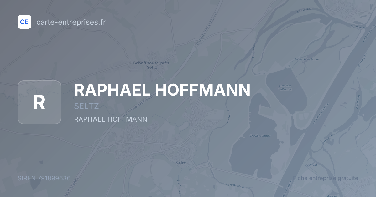 RAPHAEL HOFFMANN — 791899636 — fiche entreprise