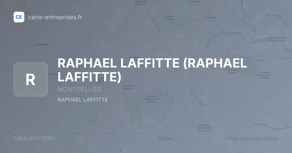 RAPHAEL LAFFITTE — 897775367 — fiche entreprise
