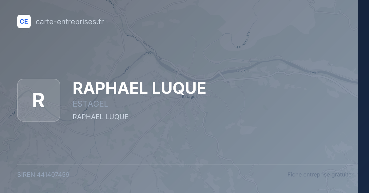 RAPHAEL LUQUE — 441407459 — fiche entreprise