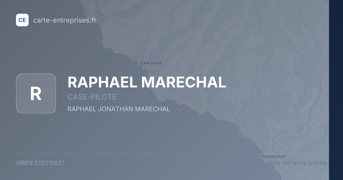 RAPHAEL MARECHAL — 825219827 — fiche entreprise